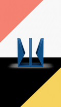 Electric Blue sculptural bookend set